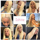 iShine Blonde Wig Long Straight Blonde Synthetic Lace Front Wigs Natural 4x4 Lace Silky Platinum Wigs With Middle Part for Women Party Daily Use Heat Resistant Fiber 24Inch