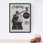 Nacnic Set coffee sheets. Posters kinds of coffee. Coffee colorful 1. Size A4