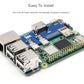 Waveshare Pi Zero to Raspberry Pi 3 Model B/B+ Adapter, Onboard 4-CH USB Interface, 100M Ethernet Port and HDMI Port, Alternative for Raspberry Pi 3B/B+, Support Pi Zero and Zero 2W