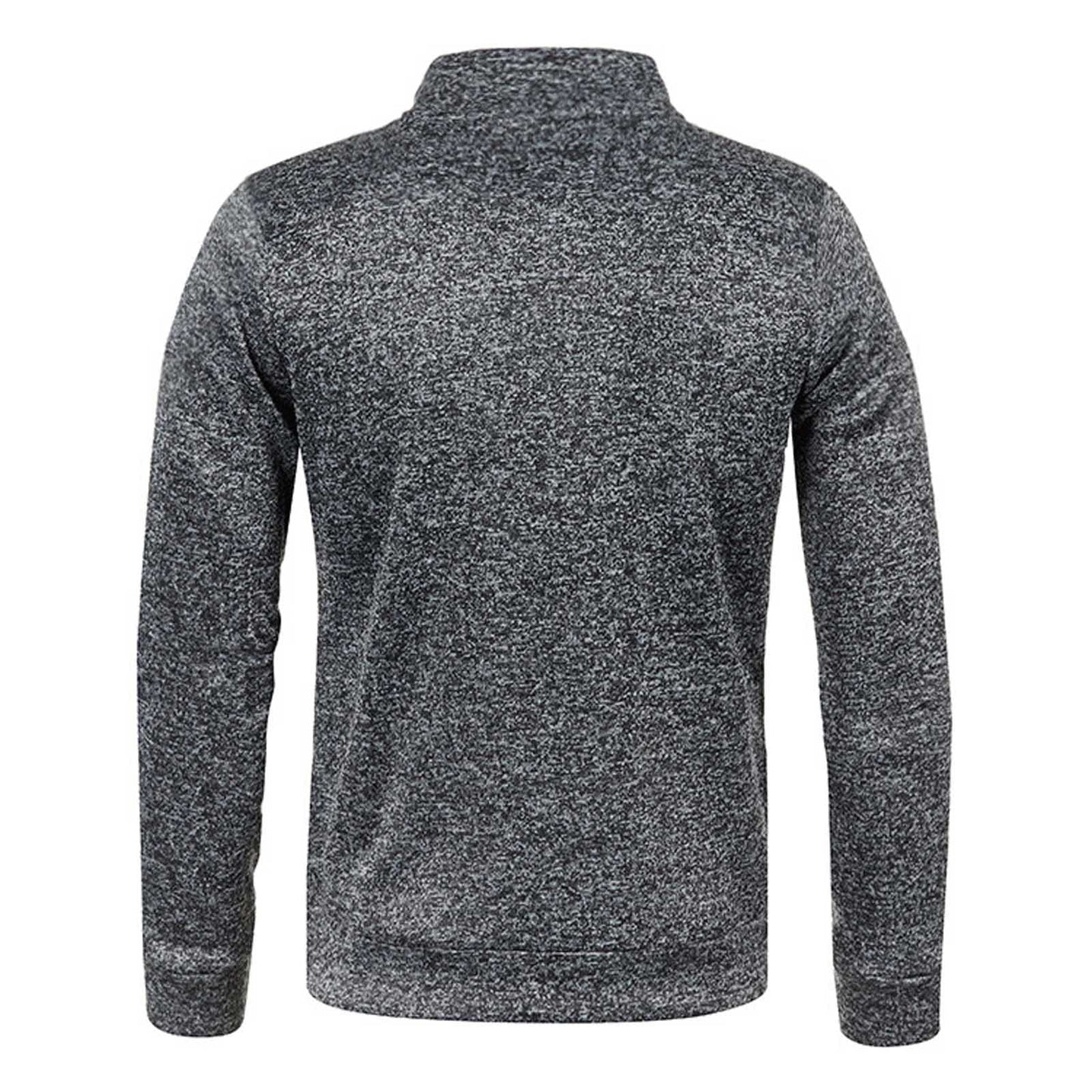 HAOLEI Mens V Neck Jumper Sale Clearance 1/4 Zip Fleece Lined Pullover Regular Fit Autumn Winter Velvet Sweatshirt Sweat Tops UK Size 10-20