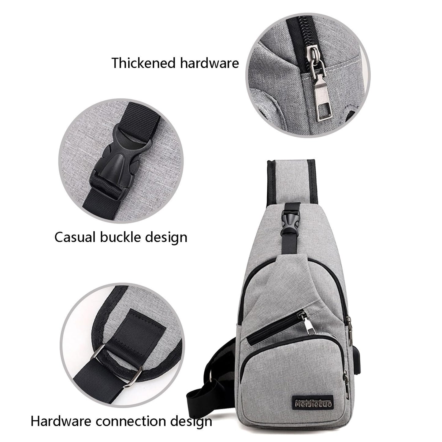 Clearance Sling Backpack Crossbody Sling Bag for Women Men Multipurpose Travel Hiking Chest Bag Daypack with USB Shoulder Bag Lightning Deals Of Today Ofertas Relampago Del Dia