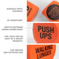 Phoenix Fitness Exercise Dice - Workout Dice Game for Cardio, HIIT and Exercise Classes - Full Body Training Routine for Home & Gym - Orange