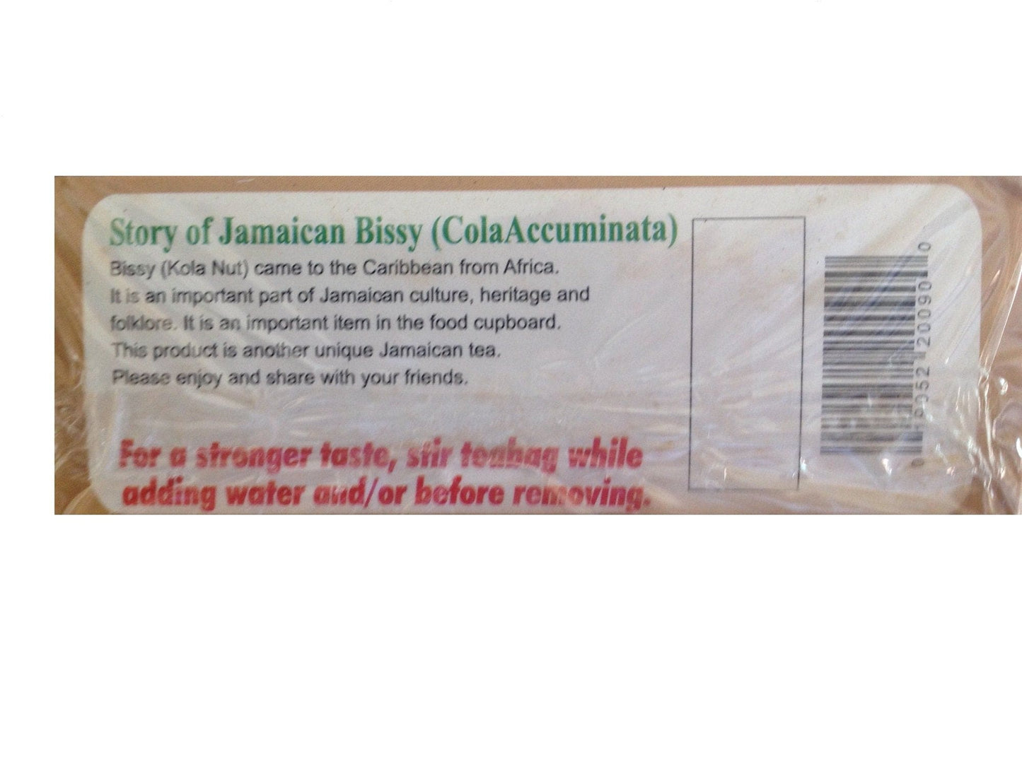 Tops Jamaican Bissy Herbal Tea, (Kola Nut) (Cola Accuminata)