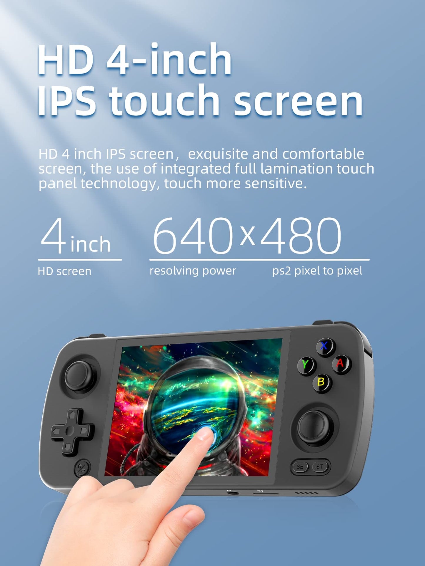 RG405M Pocket Retro Handheld Game Console - Aluminum Alloy CNC - Android 12 System - Supports Google Play - 4.0 Inch IPS Touch Screen with - 128G TF Card 3172 Games - 4500 mAH Battery