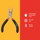 Amtech B3186 Mini Long Nose Plier with Spring, Black Silver & Red, 15cm