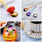 Guitar Coffee Teaspoons, 7pcs Colorful Stainless Steel Musical Coffee Spoons Cute Tea Spoons Set Stirring/Mixing/Sugar/Dessert/Jam/Ice Cream Spoon