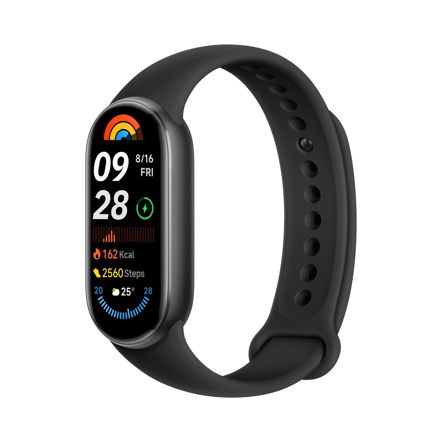 Xiaomi Smart Band 9 Fitness Tracker, AMOLED Display with 1200 Nits, Sp02 Tracking, Sleep and Heart Rate Monitor, Notifications, 5ATM Waterproof, Mi Fit App, Midnight Black