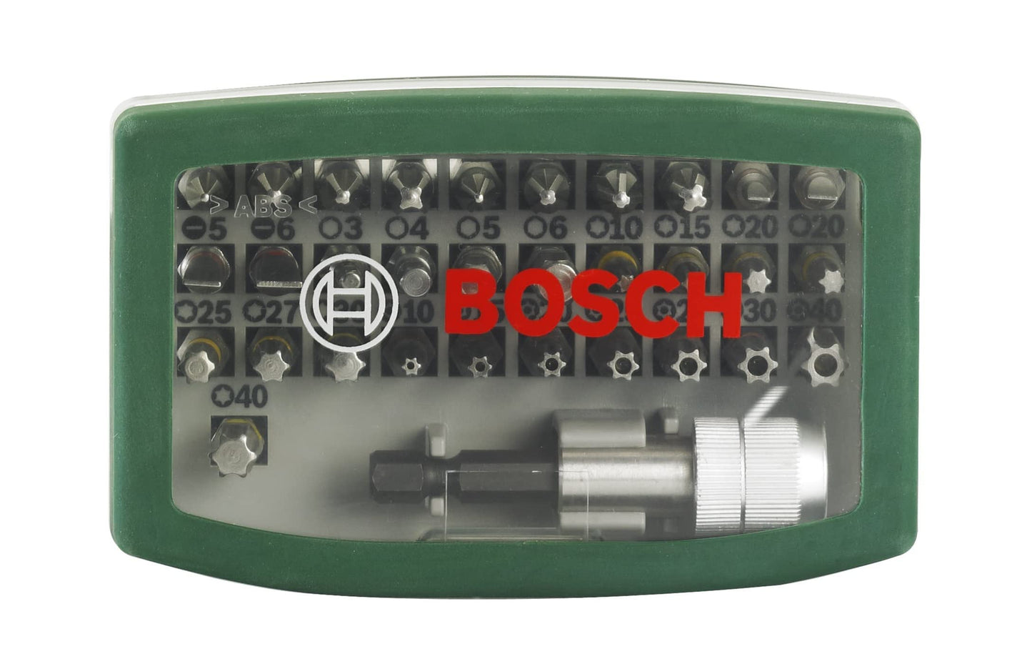 Bosch 32pc. Screwdriver Bit Set (PH-, PZ-, Hex-, T-, TH-, S-Bit, Accessories Drill and Screwdriver)