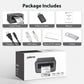 POLONO Thermal Label Printer, 4x6 Shippping Label Printer for Shipping Packages, Commercial Thermal Label Maker, Compatible with Amazon, Ebay, Etsy, Shopify, FedEx, etc, Support Windows and Mac (Gray)