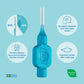 TEPE Interdental Brushes Yellow Original (0.7mm) / Simple and effective cleaning of interdental spaces / 1 x 8 brushes