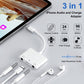 iPhone Headphone Jack Adapter 3 in 1,Dual 3.5mm Headphon Jack Adapter with Charging, iPhone Splitters Compatible with iPhone 14/13/12/11/XS/XS Max/XR/X /8 /8plus/7/plus/i-Pad -Support IOS 10+