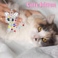 KALIONE Cat Pendant Necklace for Girls Kids, Cute Rhinestone Cat Crystal Necklace Jewelry for Cat Lovers Cat Friendship Necklace