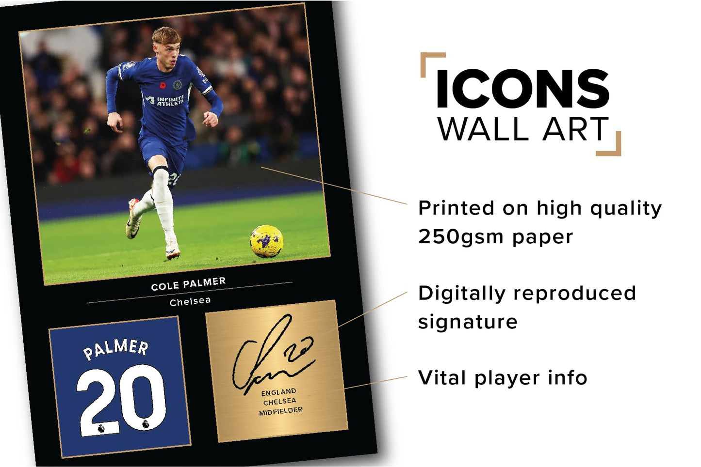 Icons Wall Art Frank Lampard Chelsea Legends Signed A4 Printed Photo Picture Display Gift For Chelsea Fans Digitally Reproduced Signature Unframed