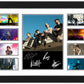 The 1975 Autographed Collage Poster Print - Wall Art for Fans of the Band, Limited Edition, Fan Merchandise, Memorabilia, Collectibles, Band Memorabilia, (Framed, A4 (12x8-30x20cm))