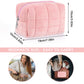 Checkered Cosmetic Bag Travel Toiletry Bag Organizer Cute Aesthetic Makeup Brushes Storage Bag Y2k Accessories Large Capacity for Women Girls