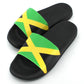 Jamaican Rasta Reggae RGY Caribbean Slippers Sandals for Women and Men Sandals Open Toe Soft Cushioned Non-Slip for Indoor & Outdoor（LTX001-45）