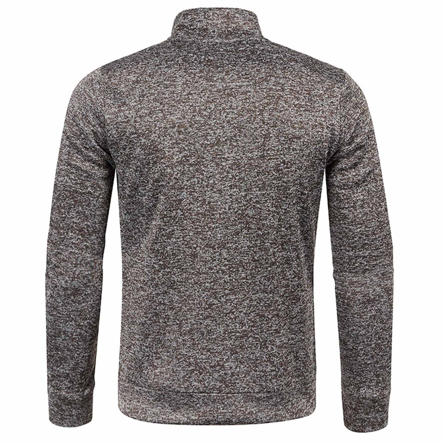 HAOLEI Mens V Neck Jumper Sale Clearance 1/4 Zip Fleece Lined Pullover Regular Fit Autumn Winter Velvet Sweatshirt Sweat Tops UK Size 10-20