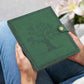 SEEHAN 4x6 Photo Album, Army Green, Leather, Holds 280 Photos, Refillable, Compact Size, Ideal Gift