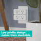 KMC Smart Plug Duo, 2-Outlet Wi-Fi Smart Plug, 2-Pack, Multi Plug Adapter, Independently Controlled Smart Outlets, Works with Alexa & Google Assistant, No Hub Required