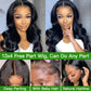 Lace Front Wigs Human Hair Body Wave 13x4 HD Transparent Lace Front Wigs 180% Density Brazilian Virgin Remy Human Hair Pre Plucked with Baby Hair Wigs for Black Women Natural Black(26 Inch)