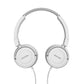 Roxel RX110 Lightweight Wired Foldable Headphones with Mic & Volume Control, On-Ear Headphones, Ergonomic Design, Answer Incoming Calls, Compatible with Android and IOS Devices (White)