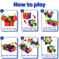 Yeefunjoy Star Cube Magic Cube Set, 2 in 1 Colorful Infinity Cube, Stress Anxiety Relief Creative Decompression Cube, Transforming Cubes Magic Puzzle Cubes for Kids and Adults