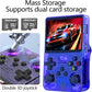 R36S 64GB Handheld Retro Gaming Console, Built-in over 20000+ Classic Games, Linux System with 3.5" HD MIPI IPS Screen,3500mAh Portable Gaming & Entertainment Device (Blue, 128GB)