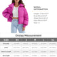 Orolay Women's Winter Puffer Jacket Stand Collar Bubble Oversized Silhouette Short Down Coat Rose M