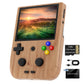 RG405V Handheld Game Console 4’’ IPS Touch Screen Android 12 Unisoc Tiger T618 64-bit Game Player Built-in 5500mAh Battery 128G TF Card with 3154 Games(RG405V Wood)