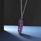 CrystalTears Amethyst Healing Crystal Stone Necklace Tree Life Wire Wrapped Natural Hexagonal Crystal Points Pendant Necklace Mothers Day Gifts for Mum Women Her Wife Girlfriend