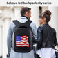 Gelrova LED Backpack with App Control City Serise, 17 Inch Cool DIY Pixel Art Animation Fashion Programming Laptop Backpack, Unique Gift for Men or Women