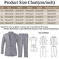 Men's Suits Regular Fit 46s Men Suits Regular Fit 3 Piece Mens Suits for Cold Water 7mm Front Zipper Men's+Suits Mens Blazer Jacket Regular Fit Boiler Suits for Men Grey