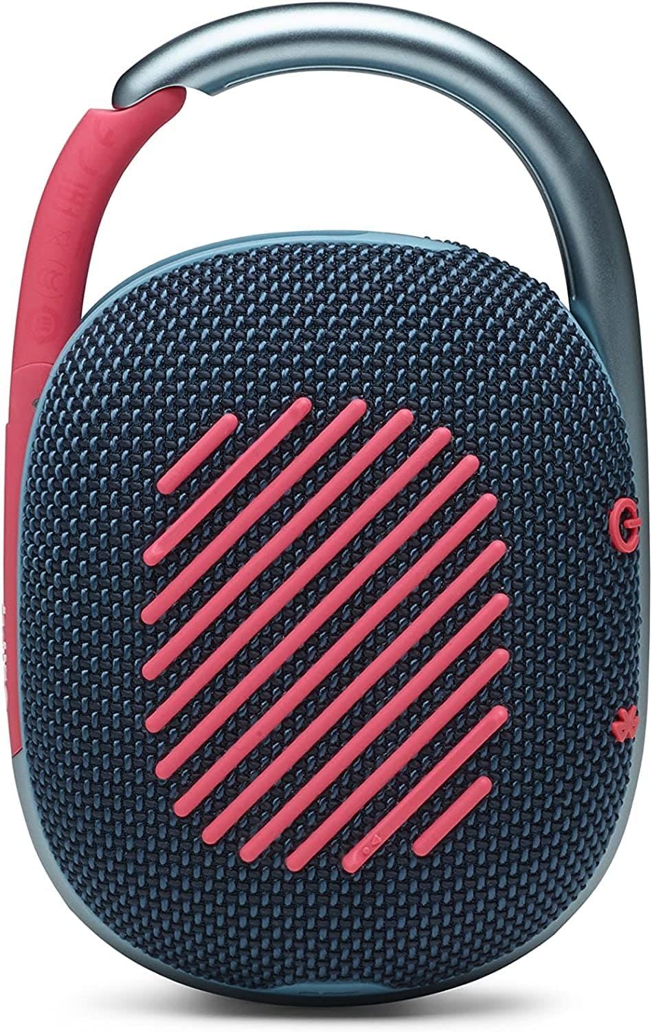 JBL Clip 4 Portable Bluetooth Speaker - Waterproof and Dustproof IP67, Mini Bluetooth Speaker for Travel, Outdoor and Home w/Microfiber Cleaning Cloth (Blue/Pink)