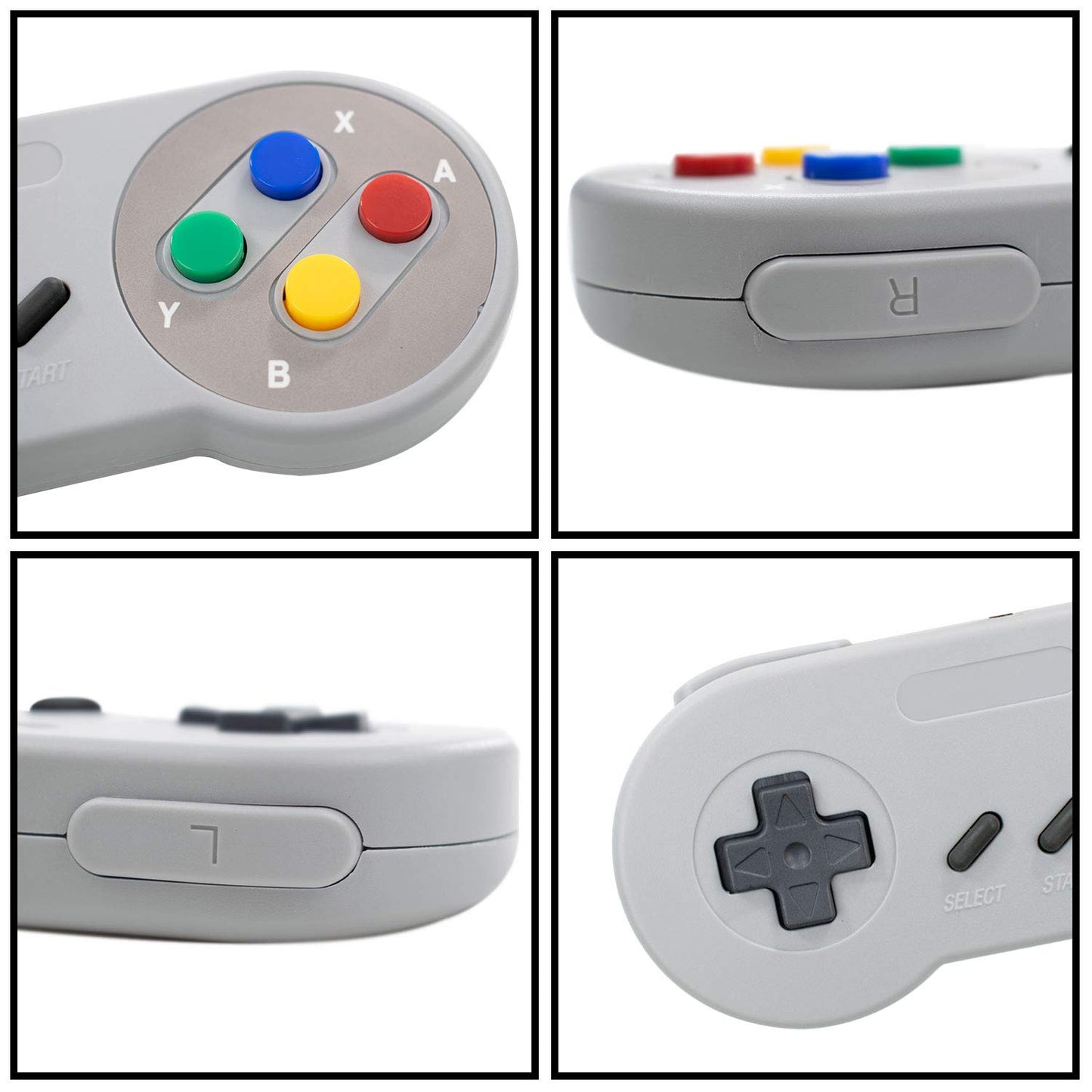 TRIXES Pack of 2 Wired USB Controllers - Compatible with SNES Emulators - Retro Gaming Joypads Gamepad - Suitable for Gaming PC, Computer, Laptop, Raspberry Pi