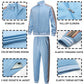 PYALT Men's Tracksuits Long Sleeve Casual Sweatsuit Full-zip Suits Track Active Tracksuit-1215TK2-Blue-XL