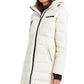 Orolay Women's Hooded Down Jacket Mid-Length Outwear Coat Cannoli Cream M