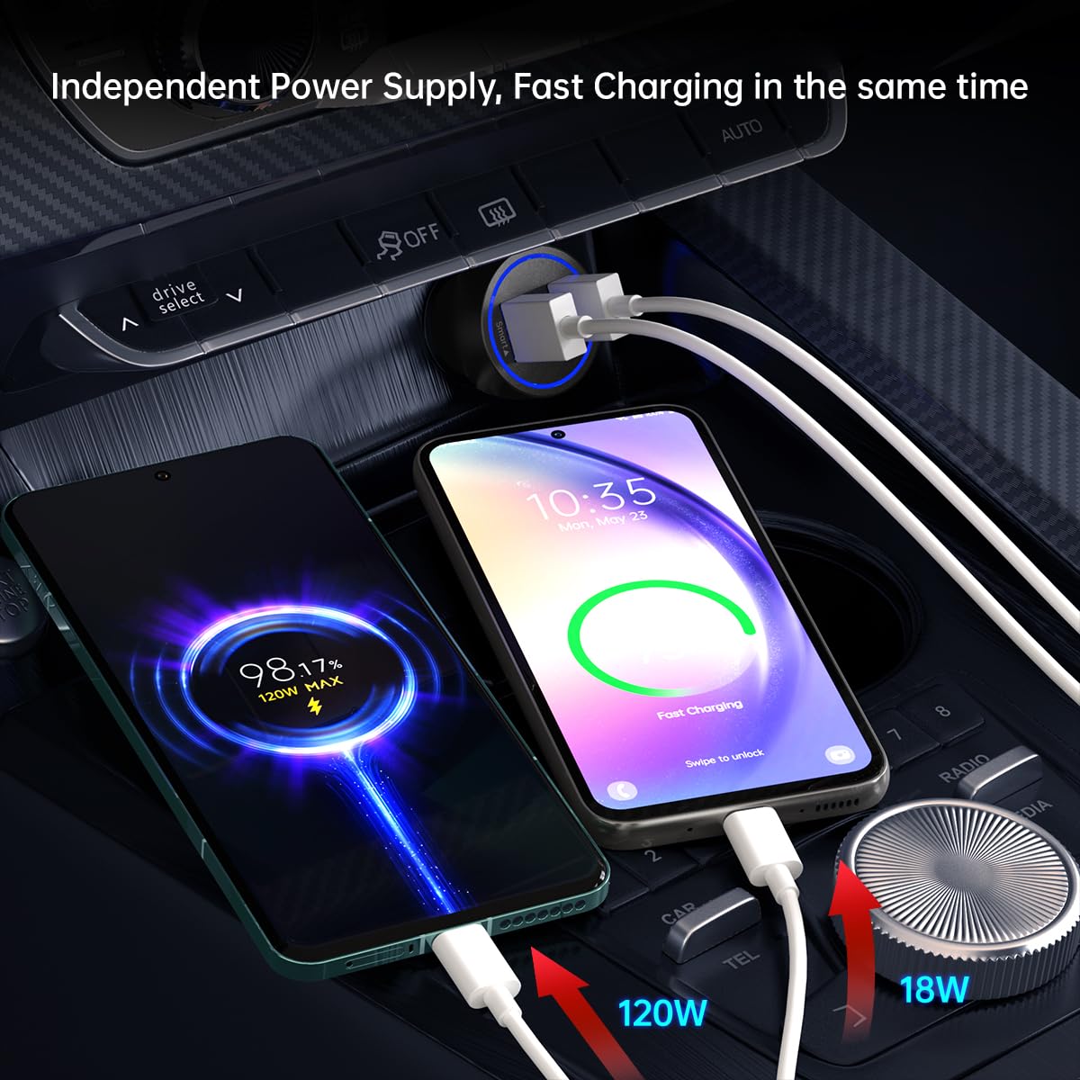 For Xiaomi Car Charger 120W 67W Hypercharge Fast Charger for Xiaomi 14 13 12 13t 12t 12s Pro Lite Redmi Note K70 K60 K50 11 Pro Plus Ultra Black Shark 3 4 5 Poco X6 X5 F4 X4 Gt Mi Turbo 6A USB C Cable