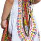 RaanPahMuang Brand Dress Halter Dashiki White African Child Smock Chest Strap, 2-4 Years, Yellow Orange