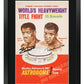 HWC Trading FR A3 Ernie Terrell v Muhammad Ali 1967 Bout Gifts Printed Signed Autograph Poster for Boxer Memorabilia Fans - A3 Framed