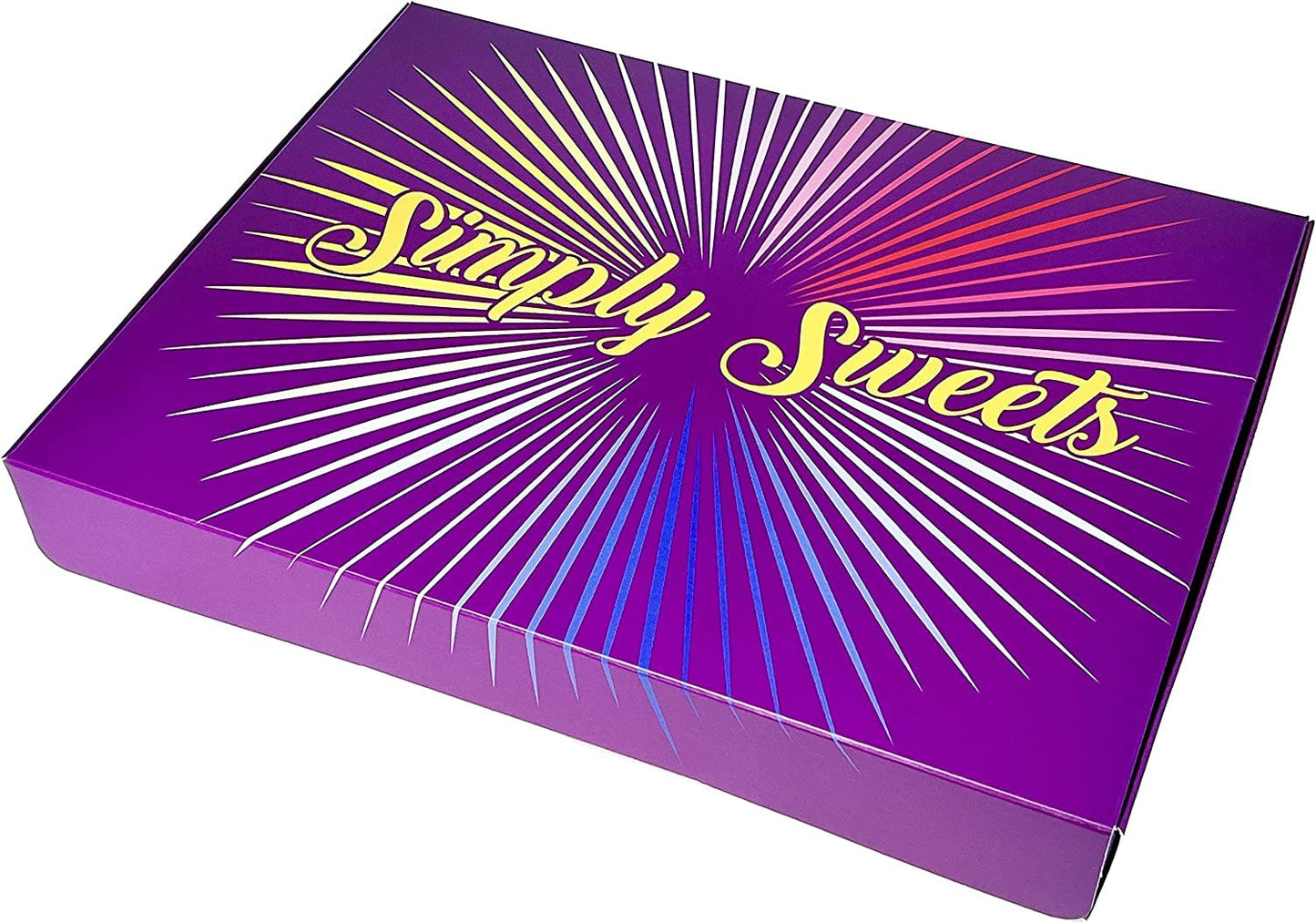 Simply Sweets mega retro sweets hamper gift box. A perfect present for Birthdays, Get Well Soon, Christmas. Packed in a fun stylish unique box.