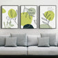 PYNVDD Set of 3 Posters Abstract Botanical Leaf Print Posters, Modern Abstract Bohemian Posters, Without Frame (Picture 10.50 x 70 cm x 3 Pieces)