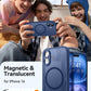 CANSHN Magnetic for iPhone 16 Case, Upgraded [Full Camera Protection] [Compatible with Magsafe] [Translucent Matte] Shockproof Protective Phone Case for iPhone 16 6.1" - Deep Blue