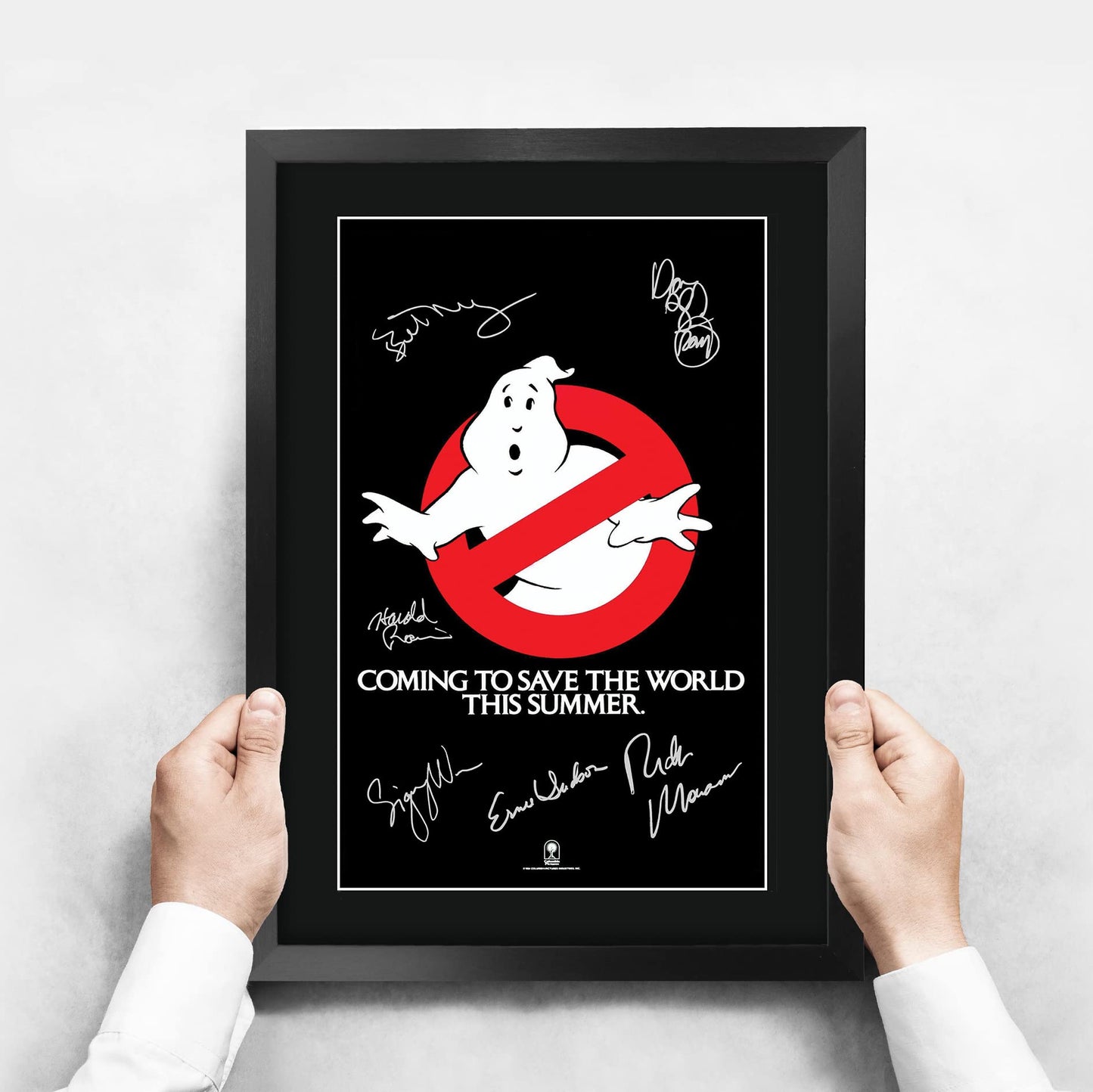 HWC Trading A3 FR Ghostbusters Movie Poster The Cast Signed Gift FRAMED A3 Printed Autograph Film Gifts Print Photo Picture Display…