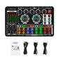 Tongdejing Sound Effects Board, Live Sound Board, Voice Changer Audio Mixer Live Sound Card for Live Streaming Podcasting Recording, LED Light, DJ Mixer, Soundboard, Voice Changer