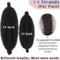 Xtrend 3 Packs 12 Inch Soft Springy Afro Twist Hair Pre-Separated Spring Twist Hair for Faux Locs Natural Black Marley Twist Crochet Braiding Hair Synthetic Hair Extensions for Black Women 1B#