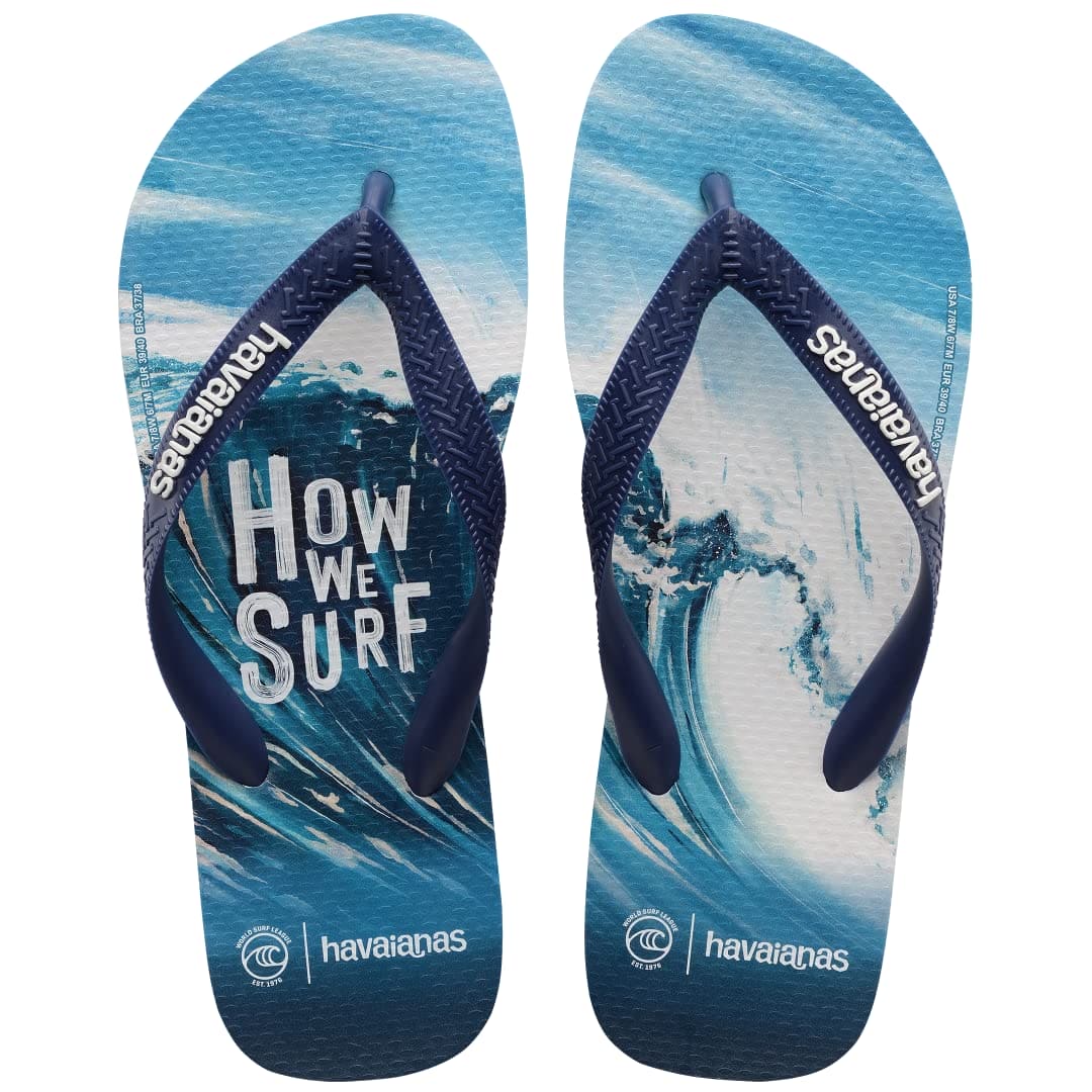 Havaianas unisex top wsl surf sandal - navy blue -, 11/12W - 9/10M