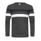 MXETWJEL Mens Pullover Tops Loose Fit Sweatshirts Crew Collar Long Sleeve T Shirt for Adult Men Patchwork Striped Oversize Golf Shirts Warehouse Sale Clearance Outdoor Breathable Sportwear Size S-2xl