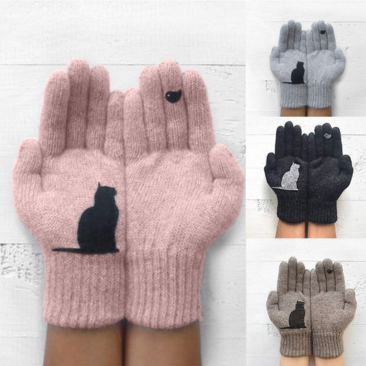 Warehouse Sale Clearance Womens Gifts Sale Clearance Thermal Gloves Womens Knitted Warm Winter Gloves for Women UK Stretch Windproof Ladies Gloves Cycling Working Running Gift for Christmas Top Deals