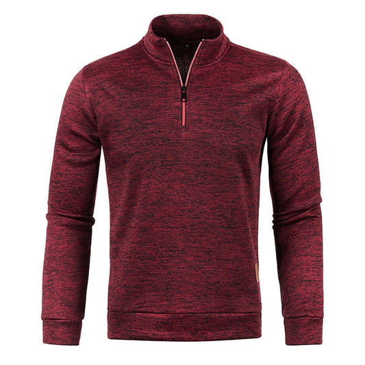 HAOLEI Mens V Neck Jumper Sale Clearance 1/4 Zip Fleece Lined Pullover Regular Fit Autumn Winter Velvet Sweatshirt Sweat Tops UK Size 10-20