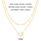 Philip Jones Gold Plated Double Layered Heart Necklace